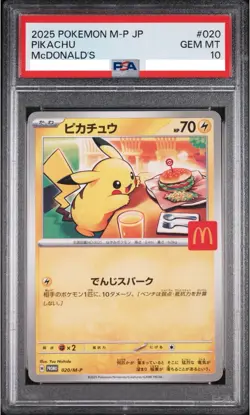 Pikachu - 020/M-P Promotional Cards Regular (Japanese) PSA 10 GEM MINT - Image 1