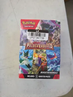 Pokemon TCG Paldea Evolved Booster Bundle Box 6 Packs 6/8 - PKU85362 820650853623 - Image 1
