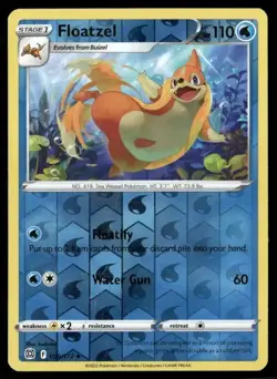 2022 Brilliant Stars Set Pokemon Card 039 Floatzel Reverse Foil NM - Image 1