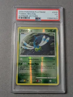 2009 Pokemon Yanma SH9 Reverse Shiny Platinum Supreme Victors PSA 3 VG - Image 1