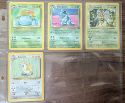 Pokemon Vintage Cards, Set of 4 - 1999 Base Set - Image 1