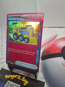 Precious Trolley 185/191 Ace Spec Holo Sv08: Surging Sparks Pokemon TCG Trainer - Image 2