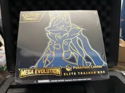 Pokemon Center ETB Mega Evolution Lucario Elite Trainer Box New Sealed - Image 1