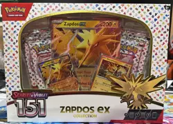 Pokemon TCG: Scarlet & Violet 151 - Zapdos EX Collection Box - FACTORY SEALED - Image 1