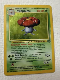 Vileplume 15/64 - Jungle Unlimited Holo MP WotC Pokemon - Image 1