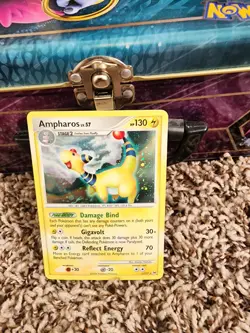2009 Pokemon, Platinum, #1/127 Ampharos Lv. 57, Holo Rare - Image 1