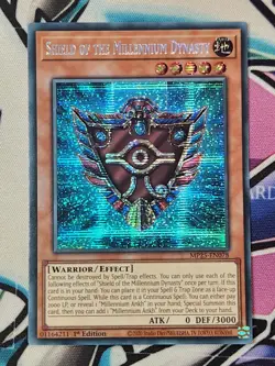 Shield of the Millennium Dynasty 1st Prismatic Secret MP25-EN078 Yu-Gi-Oh! - Image 1