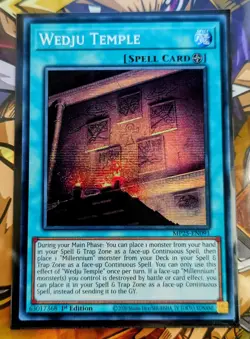 Wedju Temple (Prismatic Secret Rare) - MP25-EN091 - Yu-Gi-Oh TCG - Image 1