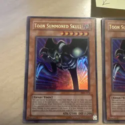 (3X) Yu-Gi-Oh Toon Summoned Skul MRL-073 Unlimited - [(2X)VLP/NM & (1X)MP] - Image 3