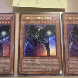 (3X) Yu-Gi-Oh Toon Summoned Skul MRL-073 Unlimited - [(2X)VLP/NM & (1X)MP] - Image 4