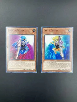 YUGIOH RIGHTY & LEFTY DRIVER SR10-EN019,20 COMMON 1ST - Image 1