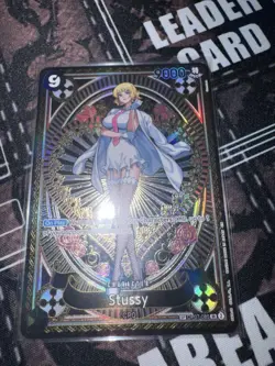 Stussy OP07-085 SP One Piece TCG English Card NM Condition UNPLAYED - Image 3