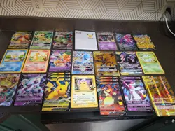 Pokemon Jumbo Card Lot- 26 Cards And 25th Anniversary Binder-Near Mint Condition - Image 1