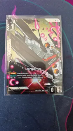 GUNDAM CARD GAME - GUNDAM ARGAMA GD02-129 R+ HOLO FOIL ENG DUAL IMPACT - Image 1