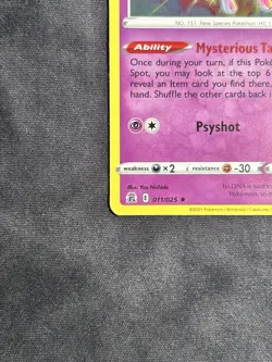 Mew 011/025 25th Anniversary Celebrations Holo Rare Pokemon TCG Card NM - Image 5