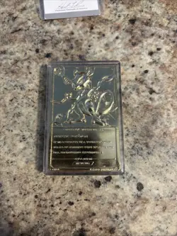 Pokemon Mewtwo 23K Gold-Plated Trading Card 1999 Vintage Poke Ball BurgerKing - Image 5