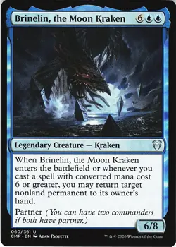 MTG CMR Commander Legends Brinelin, the Moon Kraken Card 060/361 U - Image 1