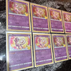 Pokemon TCG Mew Celebrations 011/025 Holo Holo Rare Lot 8 Cards Total Near - Image 2