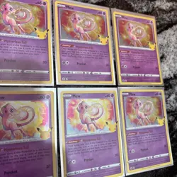 Pokemon TCG Mew Celebrations 011/025 Holo Holo Rare Lot 8 Cards Total Near - Image 3