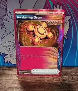 2 Card Minimum Awakening Drum 141/162 Temporal Forces ACE SPEC Rare Trainer NM - Image 1