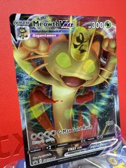 Meowth VMAX SWSH005 SWSH: Sword & Shield Promo Cards Holo NM+ - Image 2
