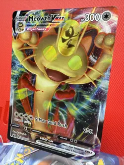 Meowth VMAX SWSH005 SWSH: Sword & Shield Promo Cards Holo NM+ - Image 3