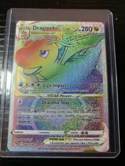 Pokemon TCG Dragonite vstar Holo Ultra Rare Card Pokemon Go 81/78 - Image 1