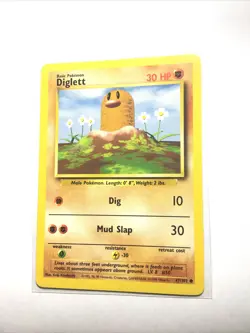 DIGLETT - 47/102 - ENERGY MISPRINT ERROR - Base Set - Pokemon Card - MP - 1C - Image 1