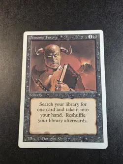 Demonic Tutor MTG Magic the Gathering Revised 1993 - Image 1