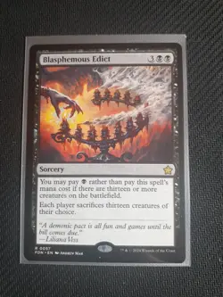 Blasphemous Edict ~ Foundations [NM] [MTG] - Image 1