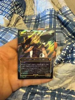 Cloud, Ex-SOLDIER (Borderless) (Surge Foil) Commander: Final Fantasy Foil - Image 1