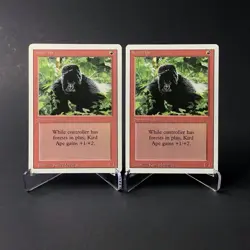 (2) Magic: The Gathering Kird Ape MTG Revised Edition Vintage 1994 HP - Image 1