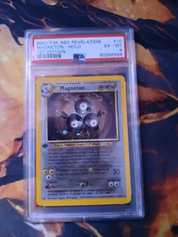 2001 POKEMON NEO REVELATION 1ST EDITION #10 MAGNETON-HOLO PSA 6 #10 - Image 1
