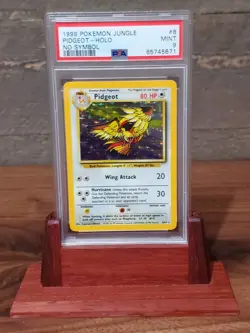 Pokemon PSA 9 MINT 1999 Jungle Holofoil Rare No Symbol Error Pidgeot WOTC 8/64 - Image 1