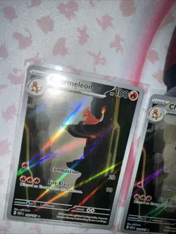 Pokemon TCG Charmeleon 169/165 Scarlet & Violet 151 IR Illustration Rare Holo x2 - Image 5