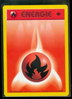 Pokemon FIRE ENERGY 98/102 - 1st Edition Base Set - NM/M - GERMAN - Image 1