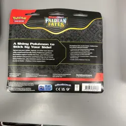 Pokemon TCG Paldean Fates Tech Sticker Collection 3 Packs - Fidough - NEW - Image 2