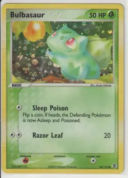 Pokemon TCG Bulbasaur Reverse Holo 54/112, Fire Red & Leaf Green - Image 1