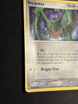 Pokemon TCG Rayquaza 3/17 Holo Pop Series 1 DMG - Image 2