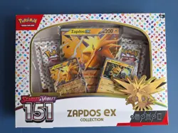 Pokemon TCG Scarlet & Violet 151 Zapdos EX Collection Box Sealed NEW - Image 1