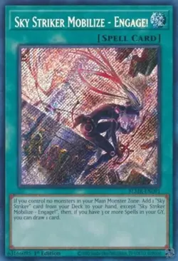 Yugioh! LP Sky Striker Mobilize - Engage! - BLMR-EN091 - Secret Rare - 1st Editi - Image 1