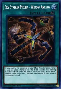 Yugioh! Sky Striker Mecha - Widow Anchor - BLHR-EN092 - Secret Rare - 1st Editio - Image 1