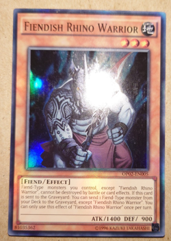 Fiendish Rhino Warrior OTS Pack Super OP02-EN005 Yu-Gi-Oh! - Image 1
