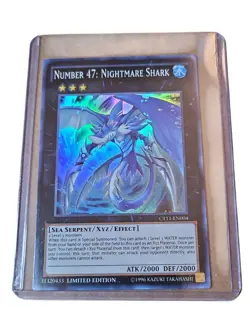 Yu-Gi-Oh TCG Number 47: Nightmare Shark CT11-EN004 Limited Edition Super Rare NM - Image 1