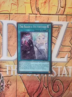 THE FALLEN & THE VIRTUOUS SECRET RARE CH01-EN019 NM 1st Ed Yugioh - Image 1
