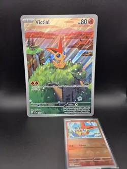 Pokemon Victini SVP 208 JUMBO Card Black Bolt White Flare PROMO Oversized Card - Image 1