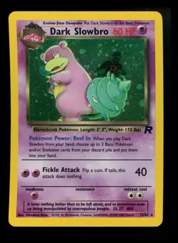 #2 Dark Slowbro 12/82 Team Rocket 2000 Holo Rare WOTC Pokemon Card TCG - Image 1