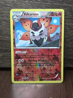 Pokemon Dark Explorers Reverse Holo Rare Card - Volcarona 22/108 2012 NM - Image 1