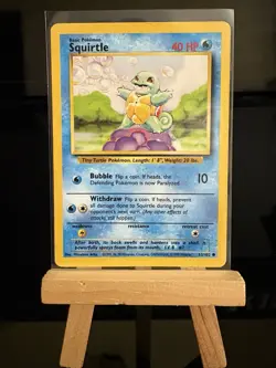 SQUIRTLE - 63/102 Base Set Wizards LP - Common Regular - Pokemon TCG Card - Image 1