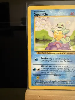 SQUIRTLE - 63/102 Base Set Wizards LP - Common Regular - Pokemon TCG Card - Image 2
